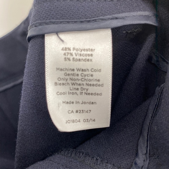 Talbots Petite Heritage Dress Pants Navy Blue . Size 6 Petite - Picture 6 of 6